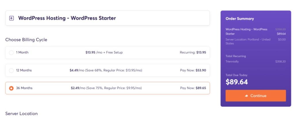 Chemicloud domain billing cycle